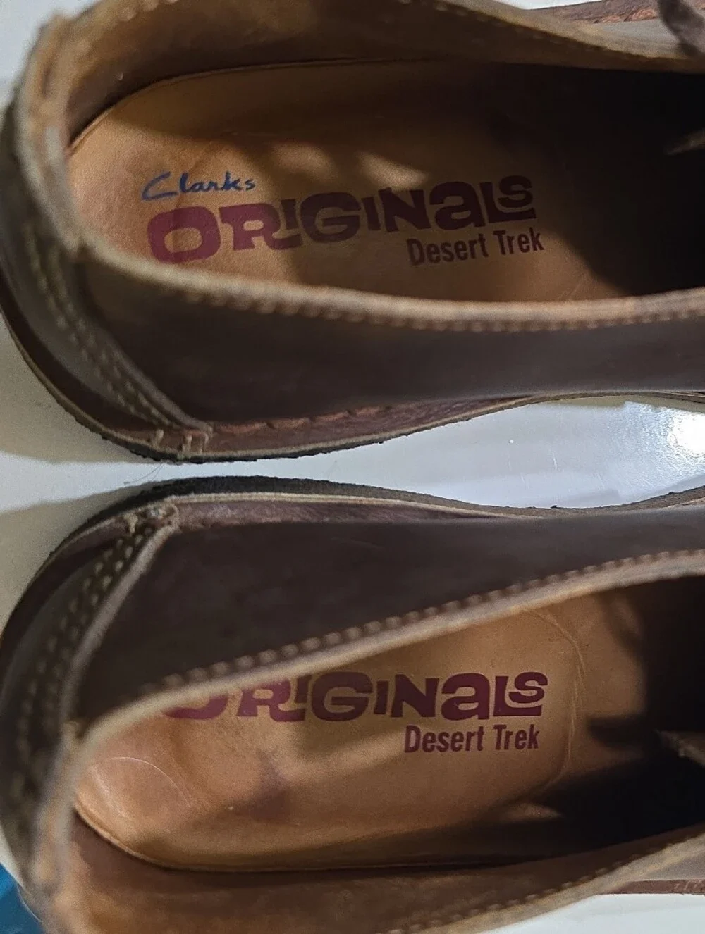 Clarks Originals Desert Trek Chukka Boots 11 Brown Leather